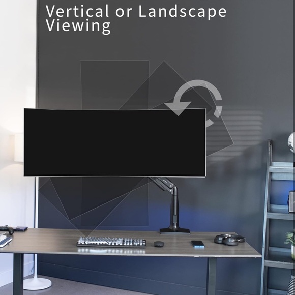 VIVO Aluminum Ultrawide Monitor Stand, Classic, Fits up to 49 inch Screens - Picture 8 of 8